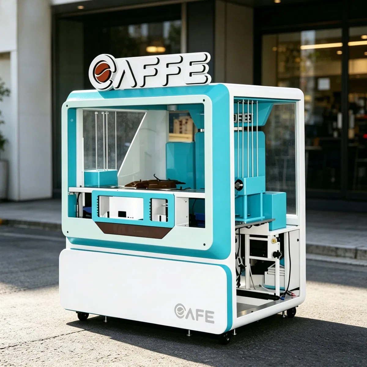 Automated Fresh Brew Coffee Vending Machine for Commercial Use