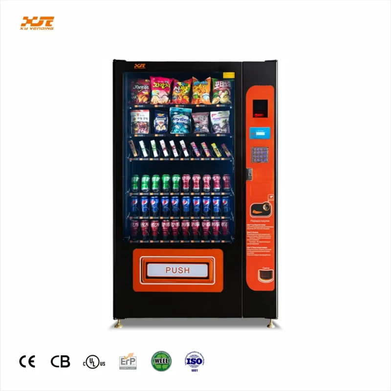 Automatic Combo Refrigerated Vending Machines for Snack Beverage Drink (XY-DLE-10C-L)