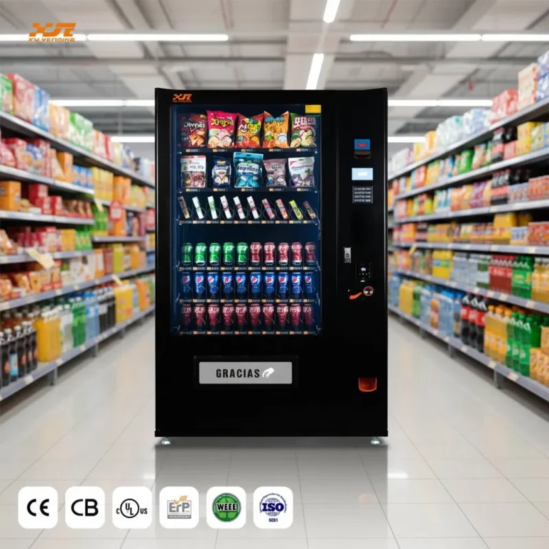 CE Approved Combo Vending Machine for Snacks and Drinks Mexico