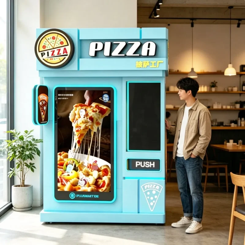 Outdoor Fast Food Fully Automatic Pizza Vending Machine for Sale